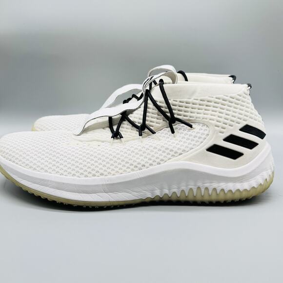 Adidas Shoes Mens 15 White Black Dame 4 Basketball NBA Signature Core Sneakers main image 12